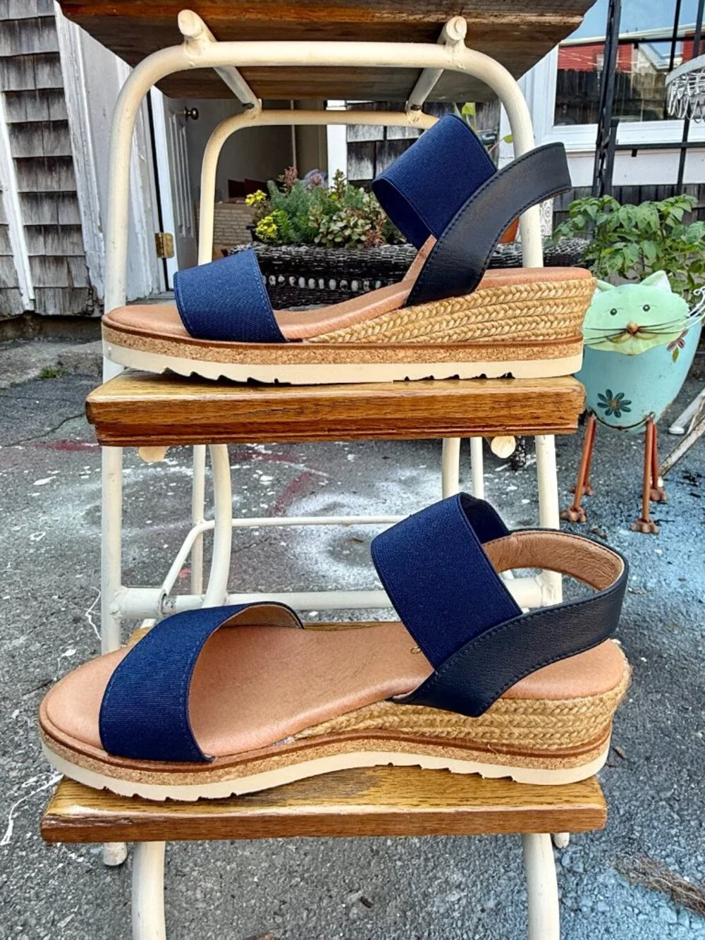 Andre Assous Neveah Espadrille Wedge Sandal (size US 7.5/EU 38)